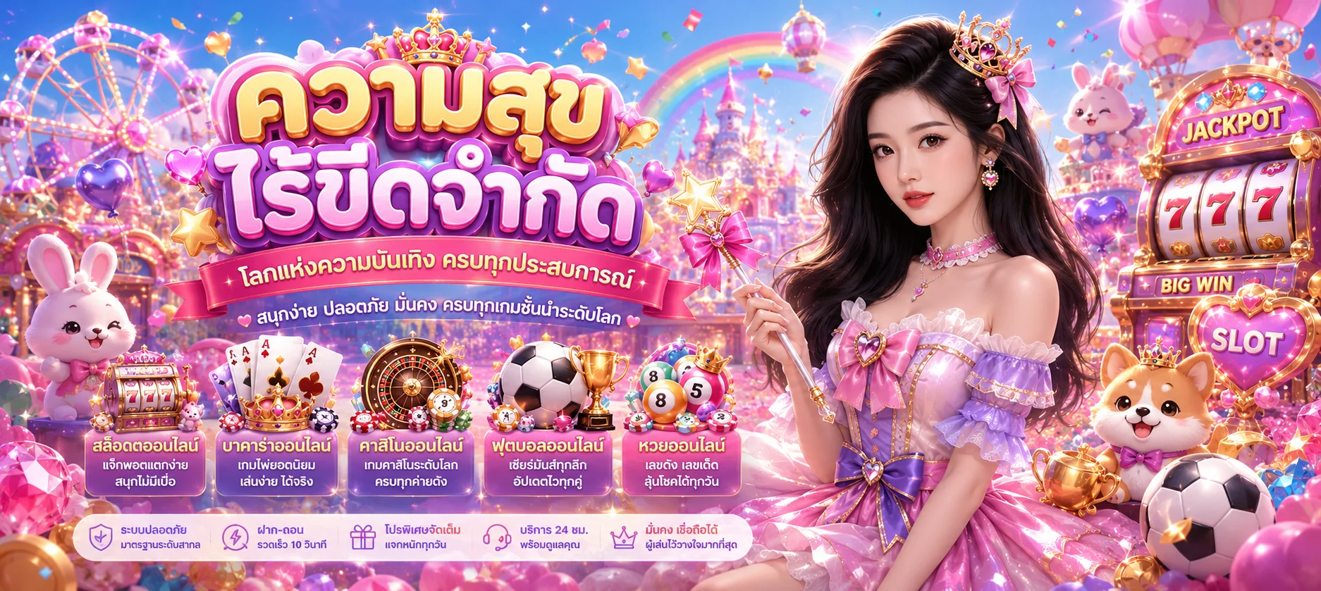 หน้าจอเลือกค่ายเกมสล็อตออนไลน์ที่รวมไว้บน IIWIN789